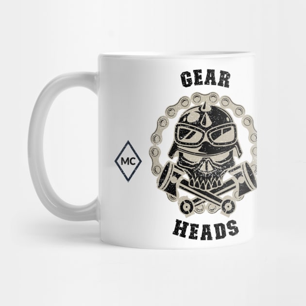 Gear Heads Biker Club by Tip Top Tee's